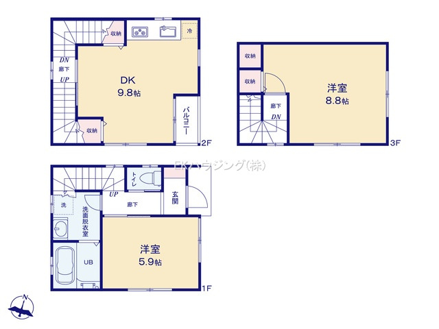 京成高砂駅　徒歩15分　構造：木造土地面積:45.00平米　建物面積:65.61平米　