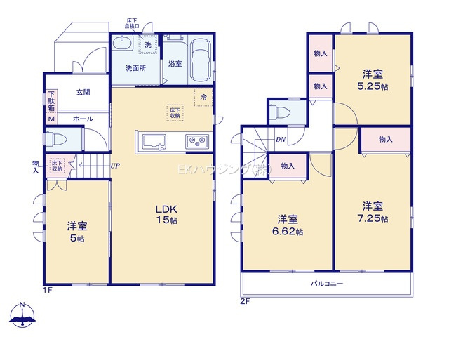 谷在家駅　徒歩13分　構造：木造土地面積:83.02平米　建物面積:95.88平米　