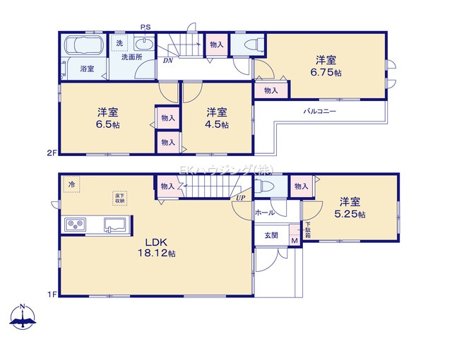 舎人駅　徒歩16分　構造：木造土地面積:88.21平米　建物面積:92.84平米　