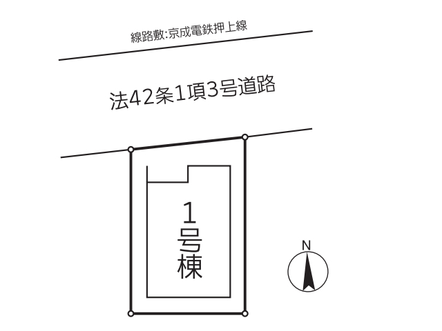 京成立石駅　徒歩4分　構造：木造土地面積:36.52平米　建物面積:58.32平米　