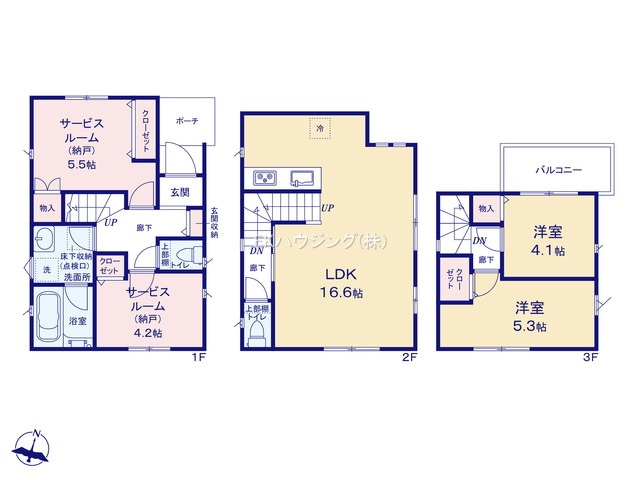 北綾瀬駅　徒歩31分　構造：木造土地面積:84.27平米　建物面積:85.04平米　