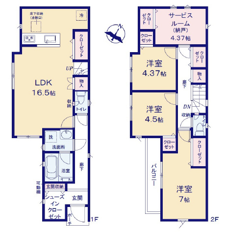 亀有駅　徒歩14分　構造：木造土地面積:86.45平米　建物面積:91.93平米　