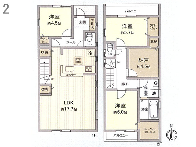 六町駅　徒歩18分　構造：木造土地面積:95.08平米　建物面積:93.15平米　