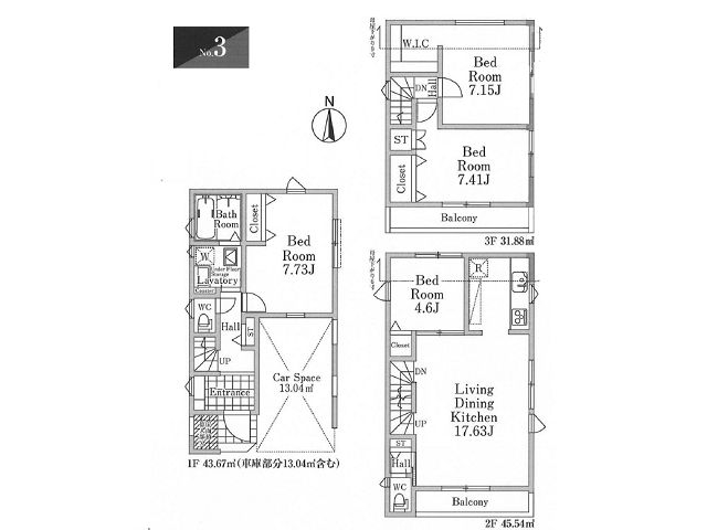 新柴又駅　徒歩12分　構造：木造土地面積:61.30平米　建物面積:121.09平米　