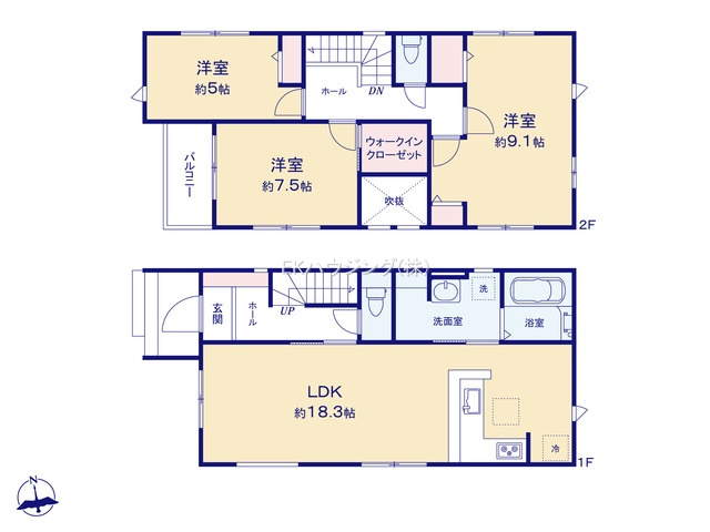 六町駅　徒歩10分　構造：木造土地面積:99.47平米　建物面積:95.12平米　