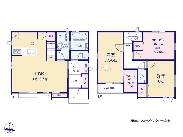 六町駅　徒歩19分　構造：木造土地面積:107.67平米　建物面積:87.97平米　