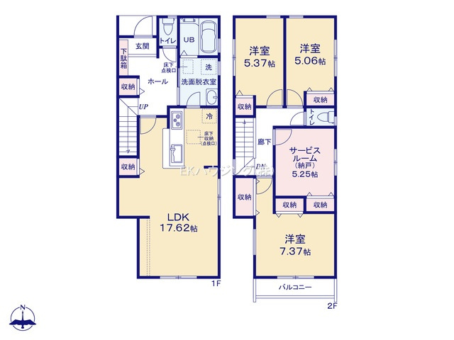 亀有駅　徒歩0分　構造：木造土地面積:124.48平米　建物面積:98.82平米　