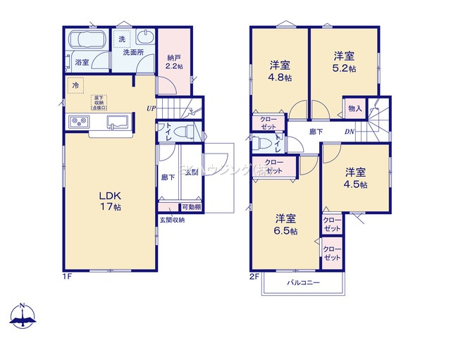 八潮駅　徒歩36分　構造：木造土地面積:99.97平米　建物面積:91.52平米　