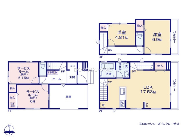 高野駅　徒歩4分　構造：木造土地面積:66.89平米　建物面積:117.01平米　