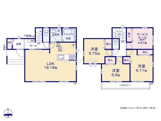 舎人駅　徒歩11分　構造：木造土地面積:100.49平米　建物面積:96.68平米　