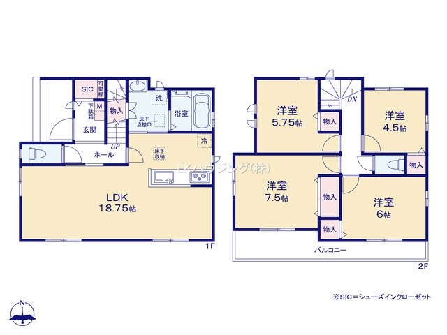 舎人駅　徒歩11分　構造：木造土地面積:100.83平米　建物面積:102.27平米　