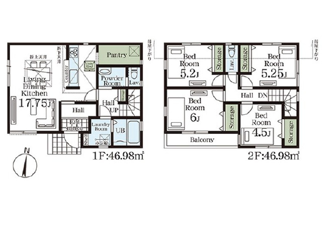 竹ノ塚駅　徒歩0分　構造：木造土地面積:102.48平米　建物面積:93.96平米　