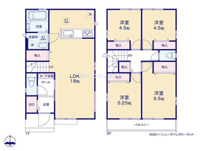 谷塚駅　徒歩18分　構造：木造土地面積:107.41平米　建物面積:93.36平米　