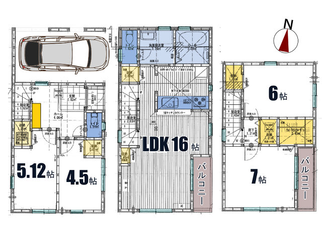 金町駅　徒歩29分　構造：木造土地面積:68.14平米　建物面積:106.91平米　