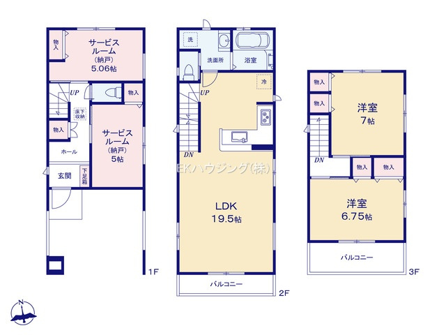 梅島駅　徒歩13分　構造：木造土地面積:61.04平米　建物面積:117.92平米　