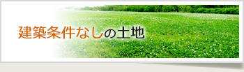 不動産特集１「建築条件無し」